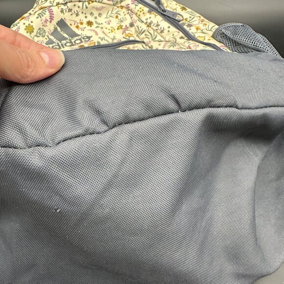 Adidas Stratton III Backpack Woodland Floral Cream Gray Multiple Pockets - Picture 9 of 15